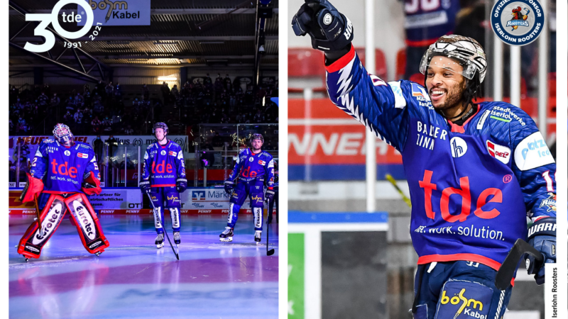 Passion Highspeed: tde ist Business Partner Sponsor der Iserlohn Roosters