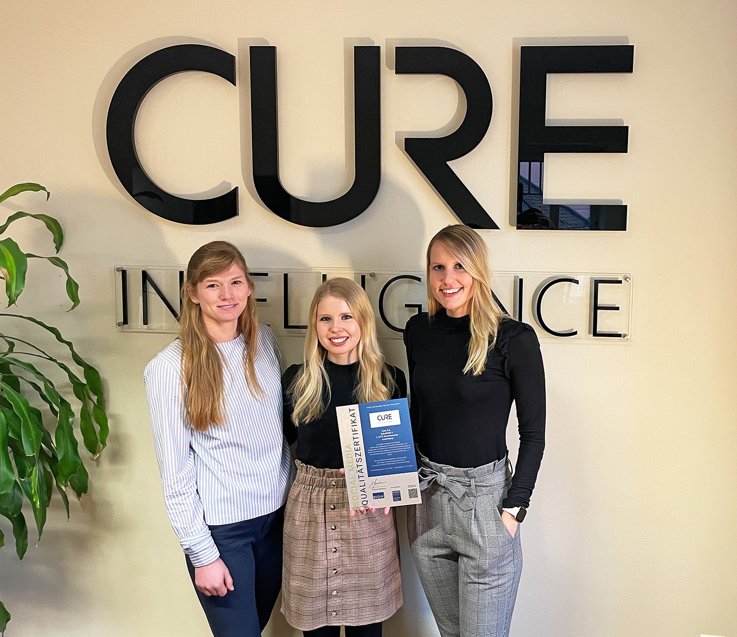 CURE Intelligence earns Social Media Certificate