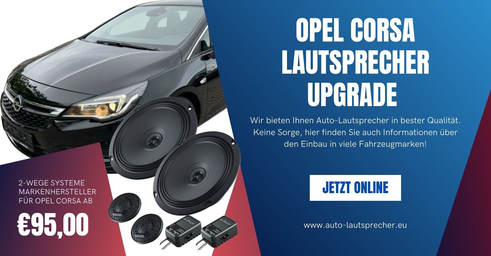 Opel Corsa Lautsprecher Upgrade von auto-lautsprecher.eu