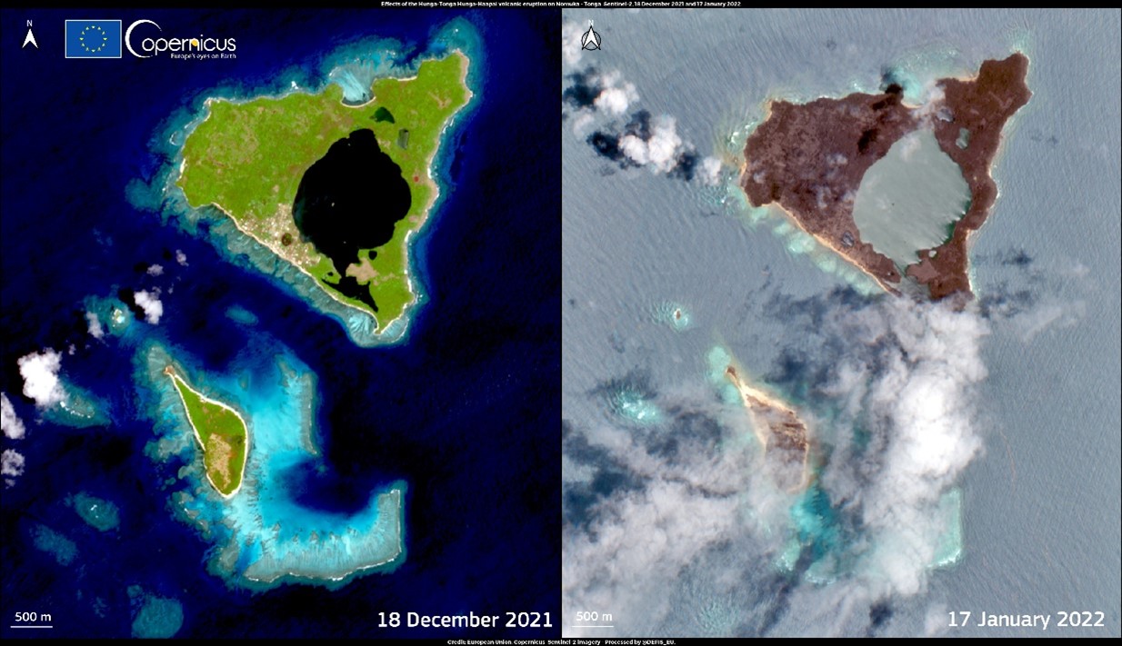 Satellitenbeobachtung des Tsunami verursacht durch den Vulkan Tonga bringt die Konstruktion von Tsunami-Modellen einen entscheidenden Schritt weiter