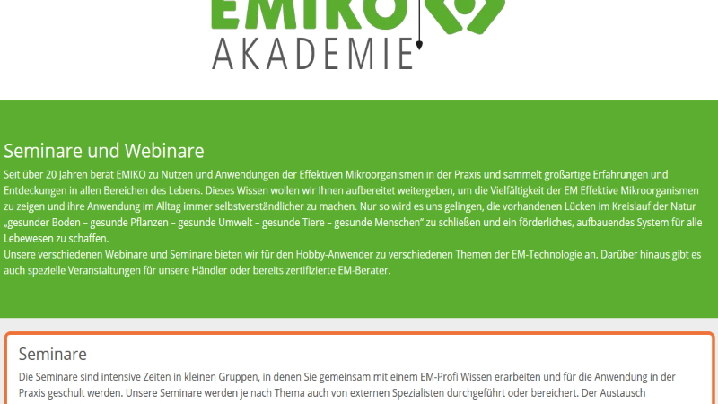 EMIKO Akademie stellt Jahresprogramm 2022 vor