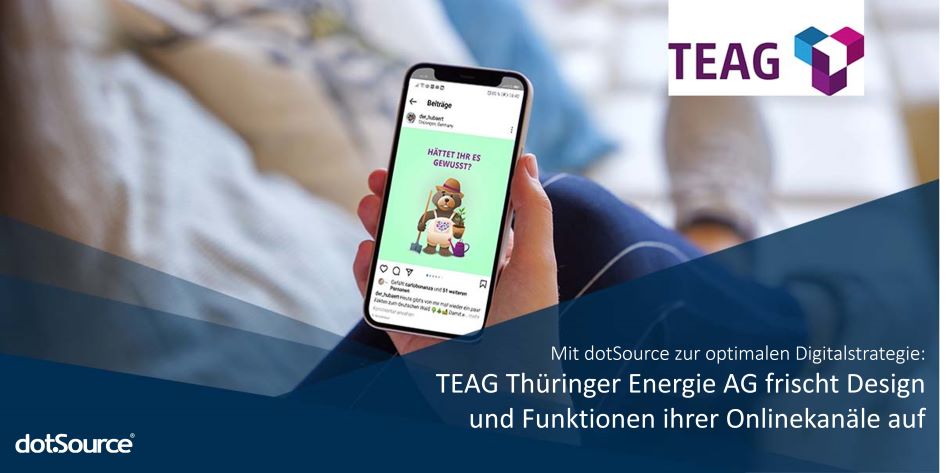 TEAG Thüringer Energie AG frischt Design und Funktionen ihrer Onlinekanäle auf