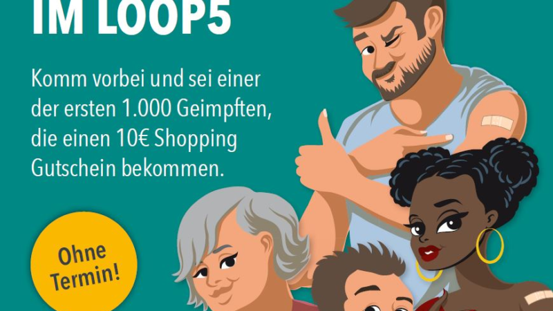 SEIDABEI – Impfzentrum der modernen Art im Loop5 Shopping-Center