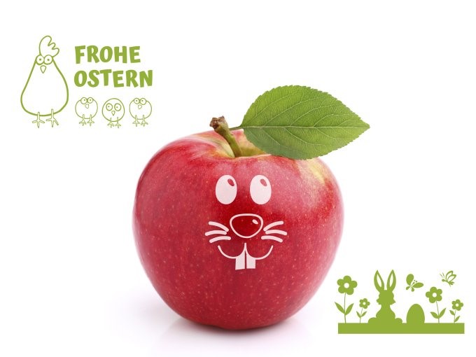 Willkommen am Arbeitsplatz: Ostergrüße von fruiton für das Team in Präsenz