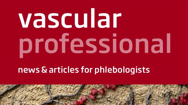 New magazine for modern vein therapy vascular professional on 28.03.2022 – Register now on www.vascular-professional.com!