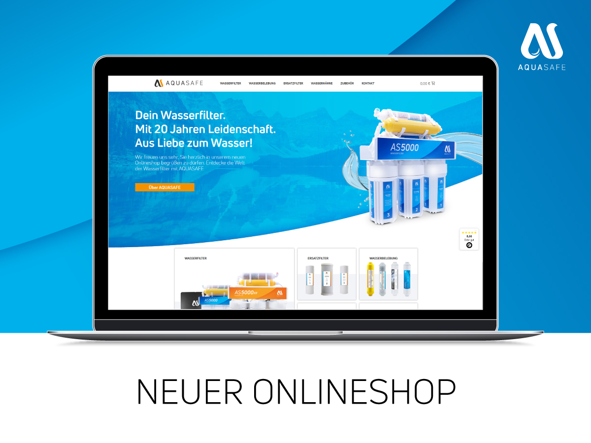 AQUASAFE präsentiert neuen Onlineshop für Wasserfilter
