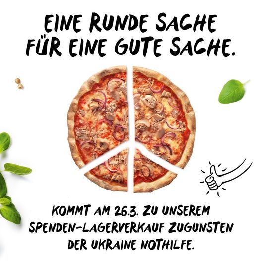 Gustavo Gusto: 2. Pizzaverkauf für die Nothilfe Ukraine