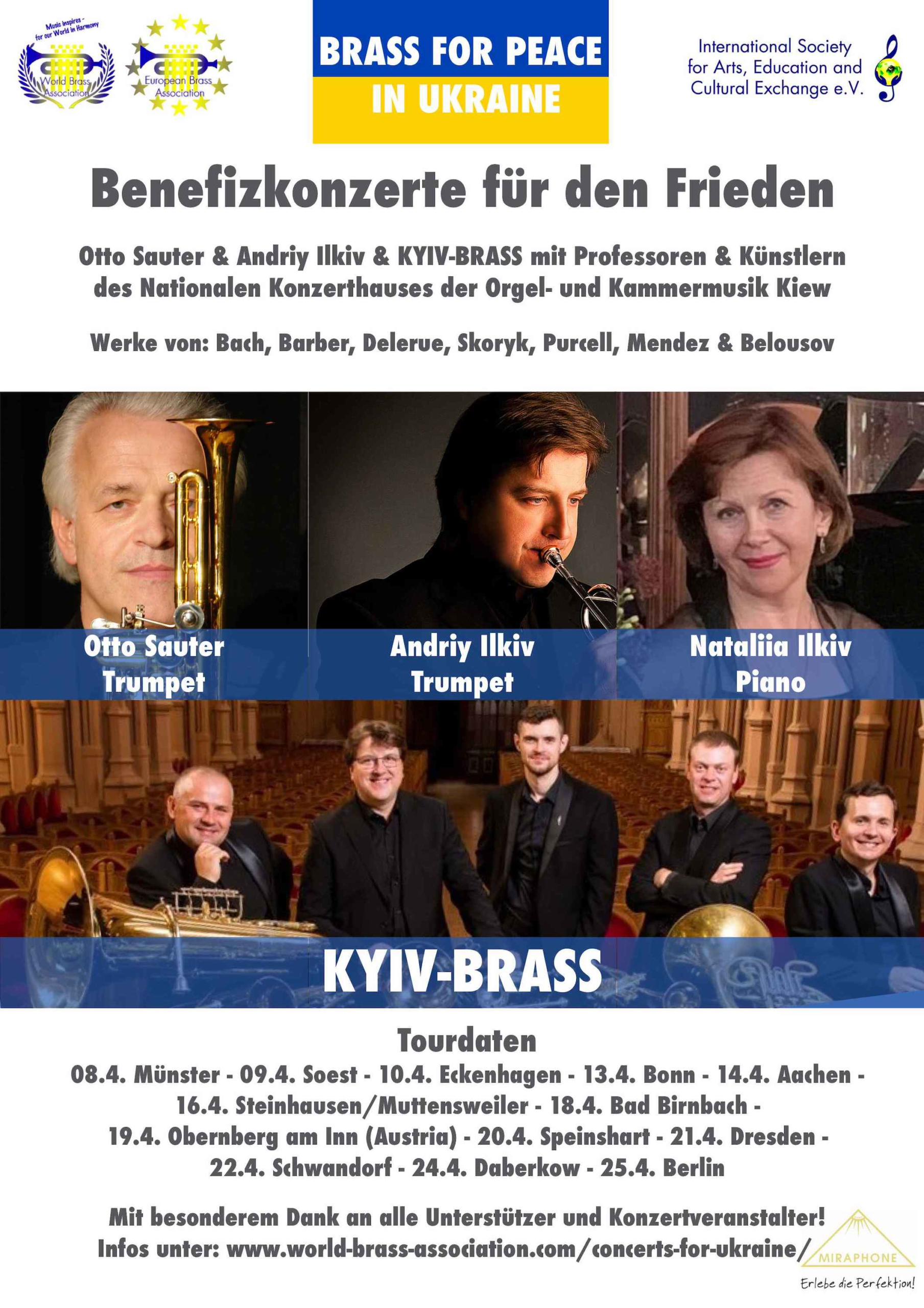 Benefizkonzerte: Brass for Peace in Ukraine