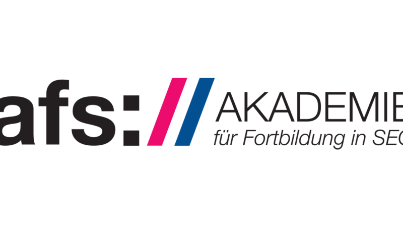 Starten Sie mit einer Weiterbildung an der afs-Akademie für Fortbildung in Suchmaschinenoptimierung Ihre Karriere im Online Marketing!