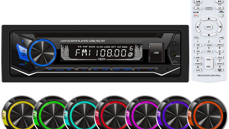 Creasono MP3-Autoradio CAS-3700.bt