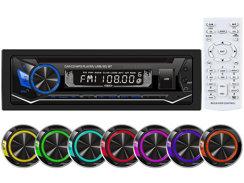 Creasono MP3-Autoradio CAS-3700.bt