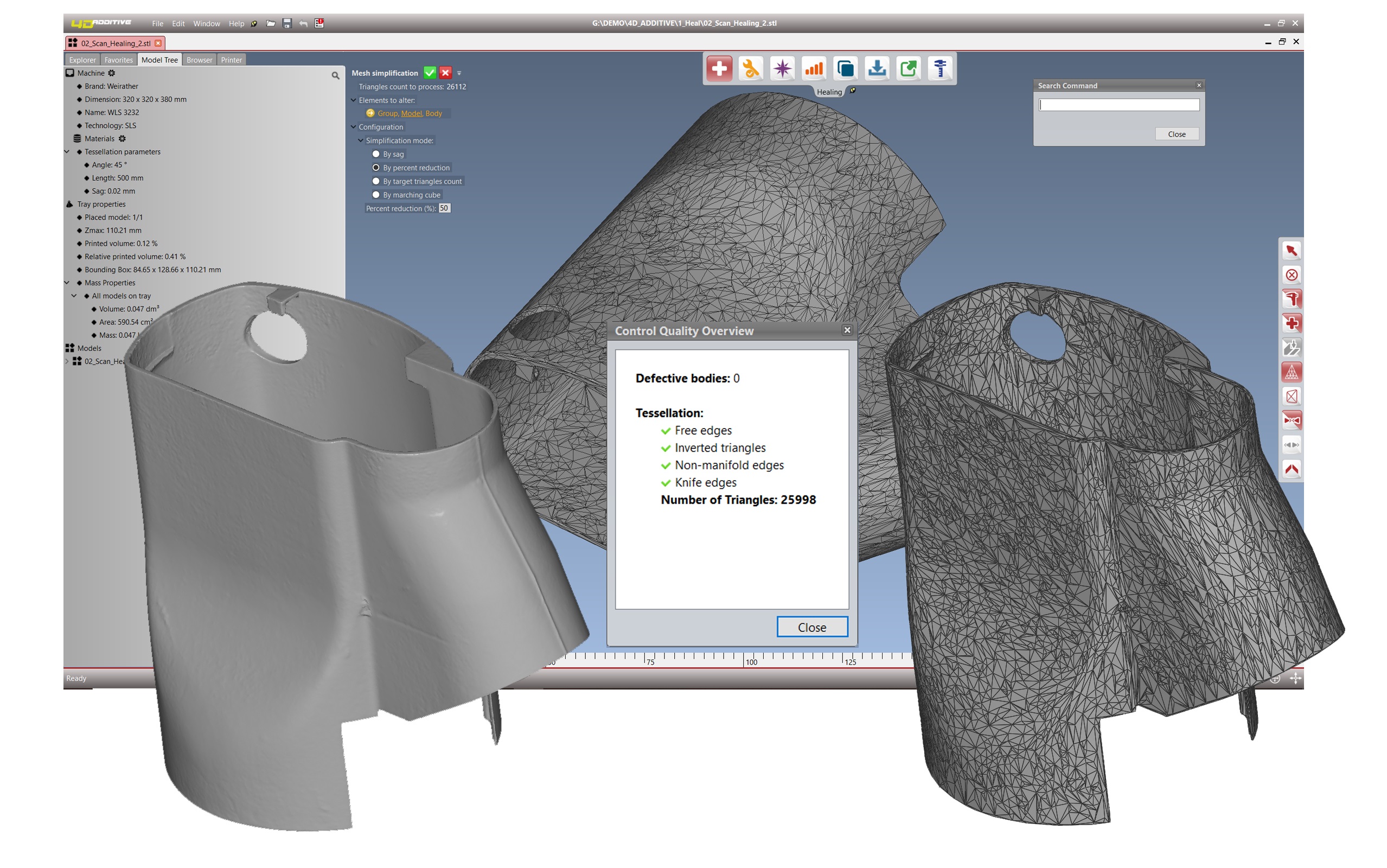 Neues Software-Tool zur Reparatur von STL- und Scan-Daten