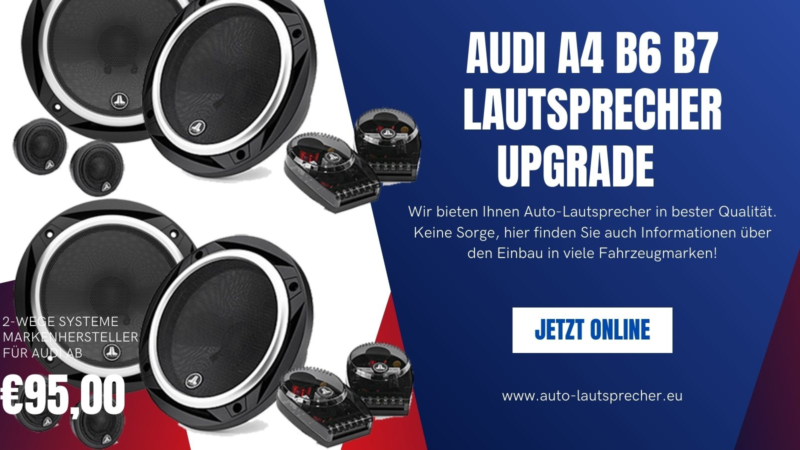 Audi A4 B6 B7 Lautsprecher Upgrade auto-lautsprecher.eu