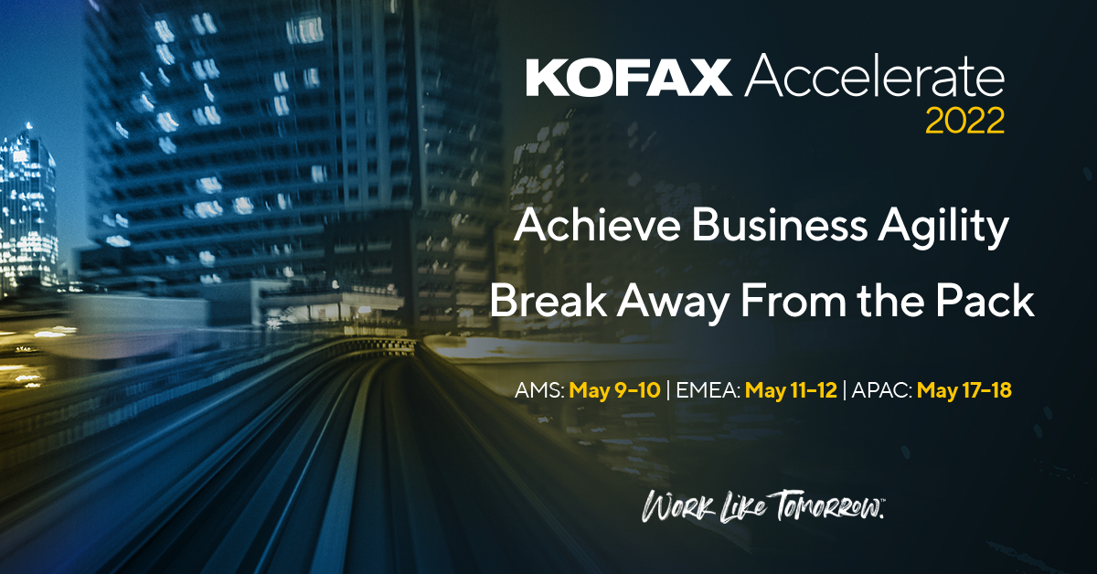 Kofax Accelerate 2022: Produktdemos und Use Cases rund um intelligentes Automatisieren