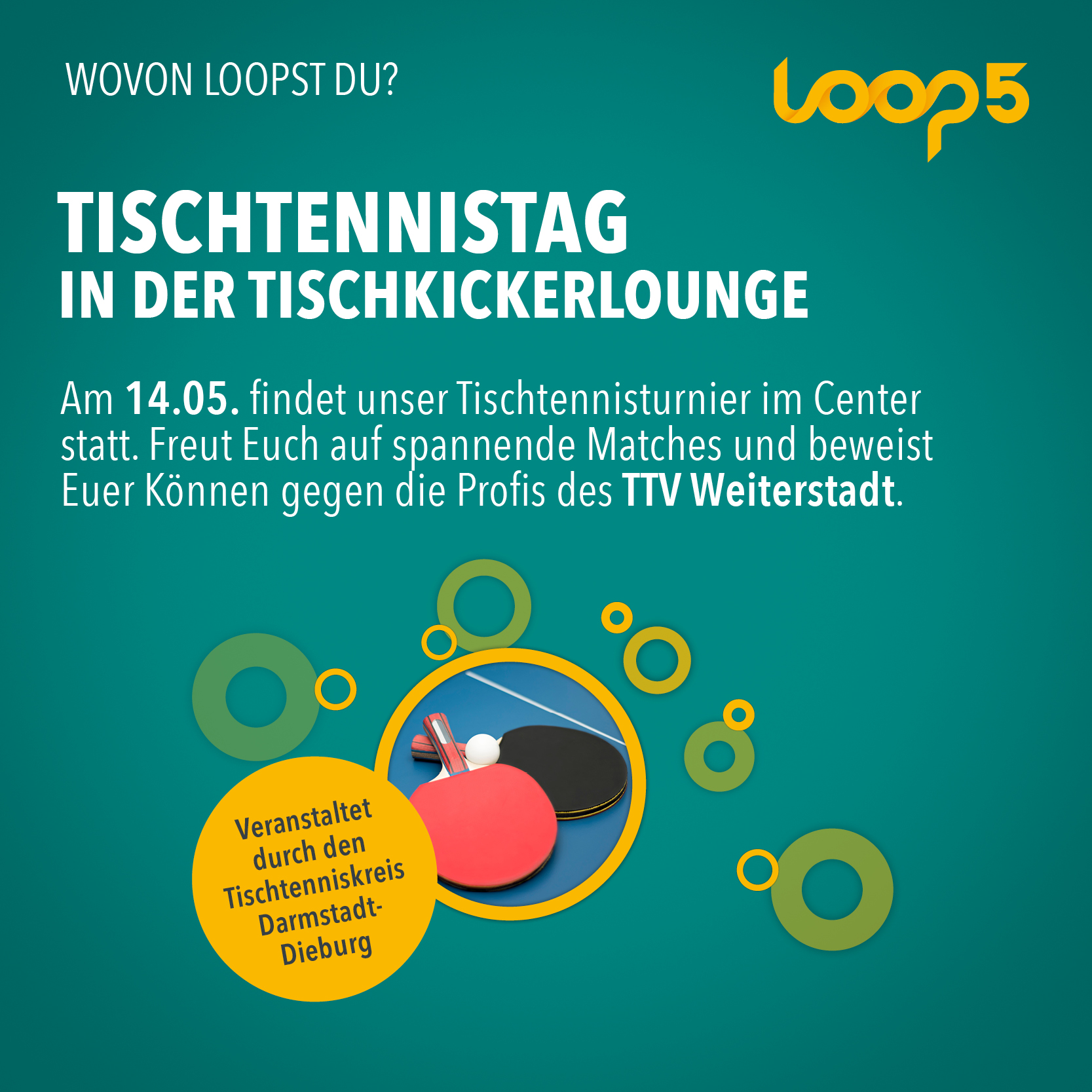 LOOP5 unterstützt Aktionstag „Darmstadt-Dieburg spielt Tischtennis“