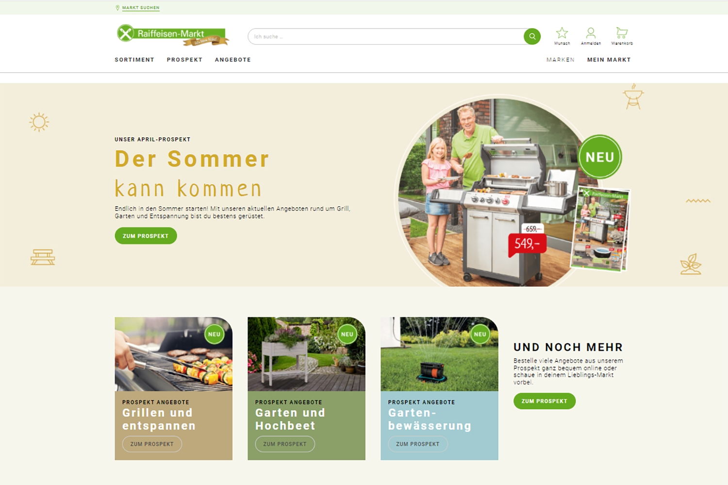 Relaunch: raiffeisenmarkt.de erfolgreich an den Start gegangen