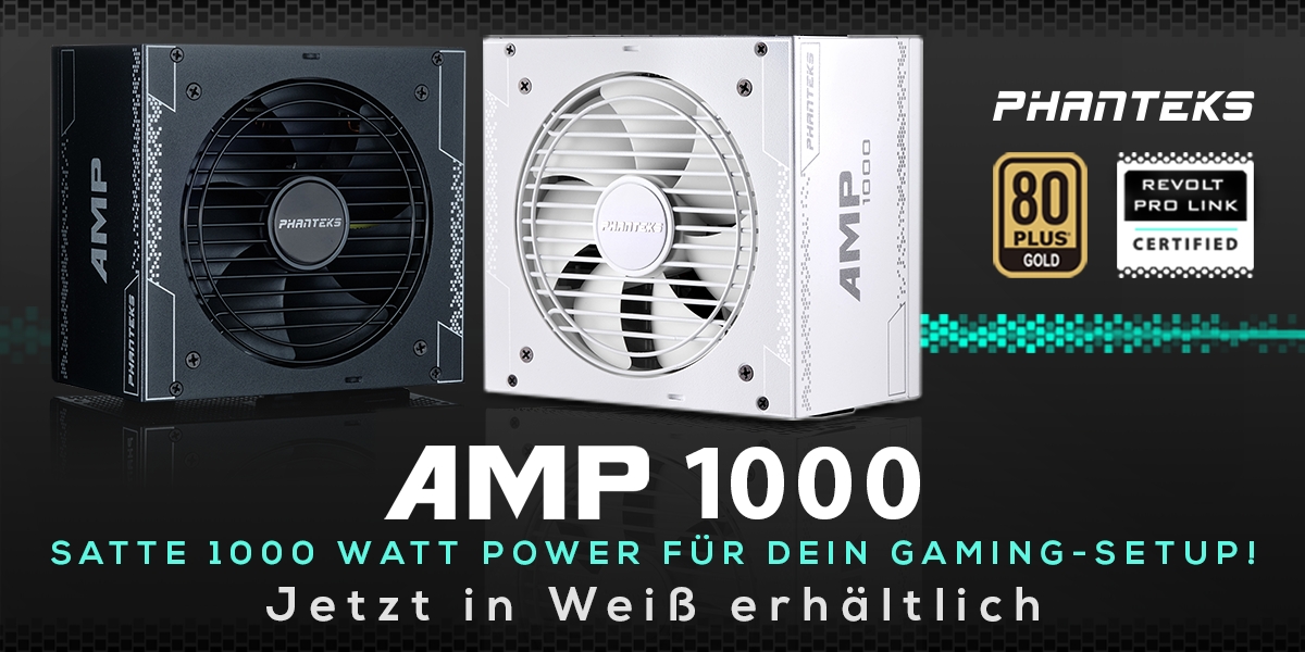 PHANTEKS AMP 1000 in Weiß – Power Satt