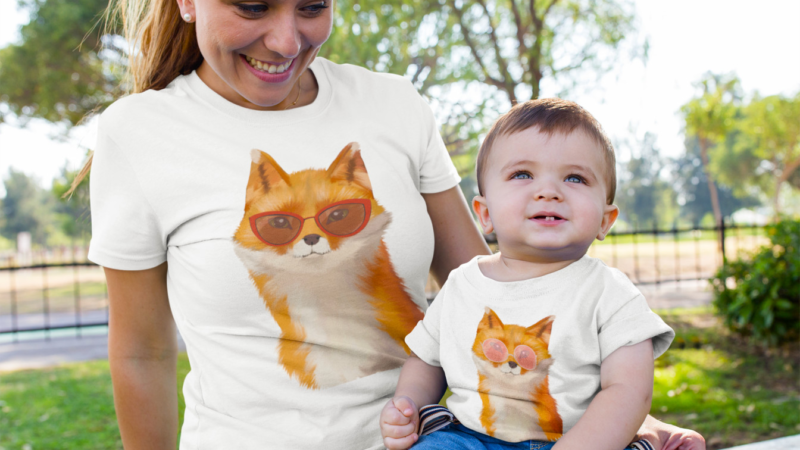 Mama und Kind: Familienlook-Shirts für jedes Alter