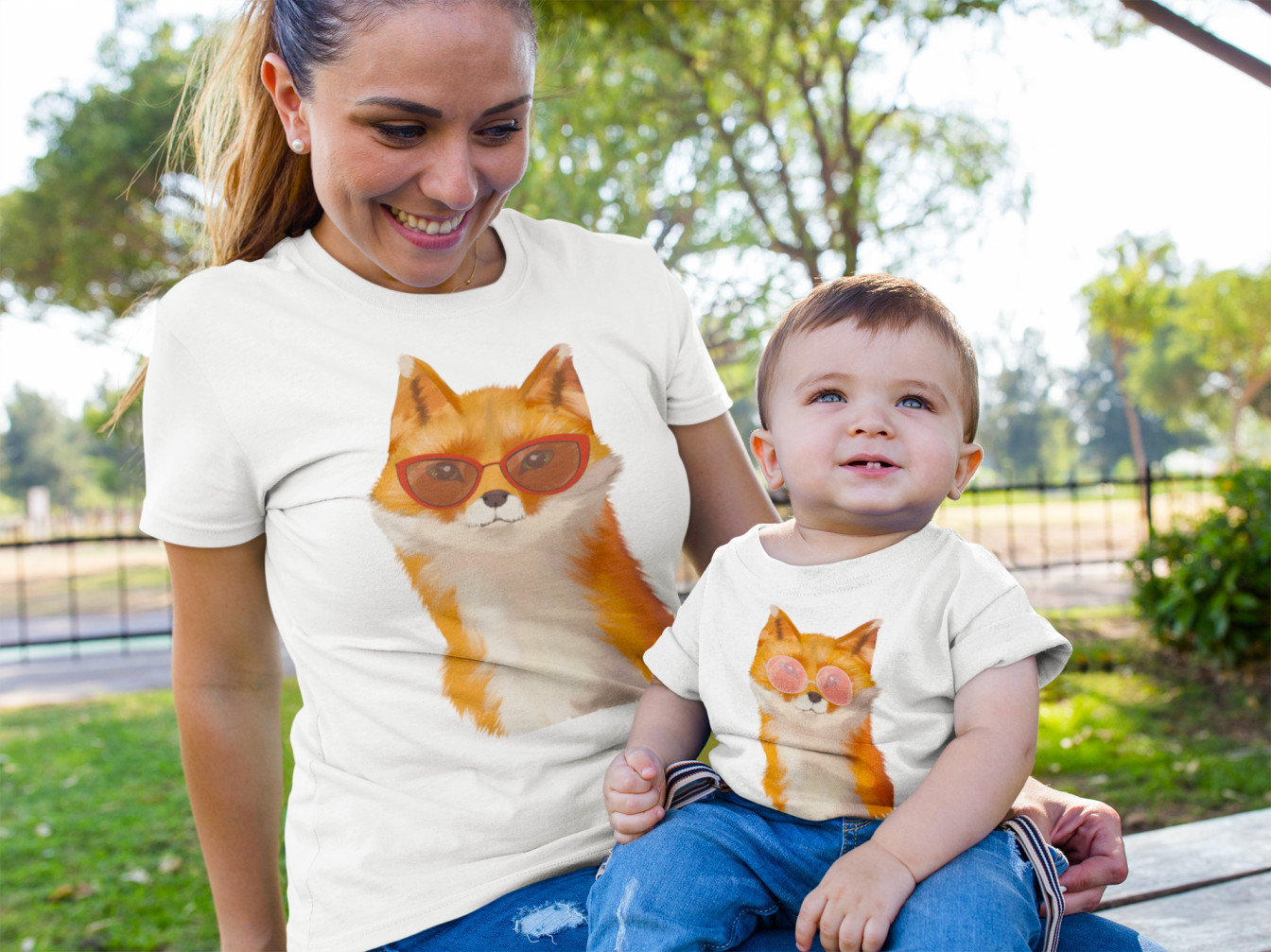 Mama und Kind: Familienlook-Shirts für jedes Alter