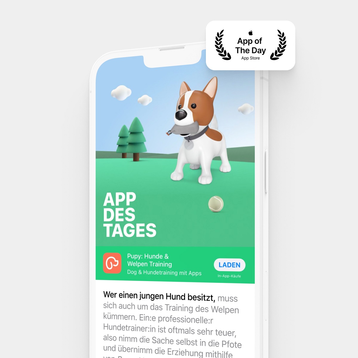 Pupy wird Apple“s „App of the day“