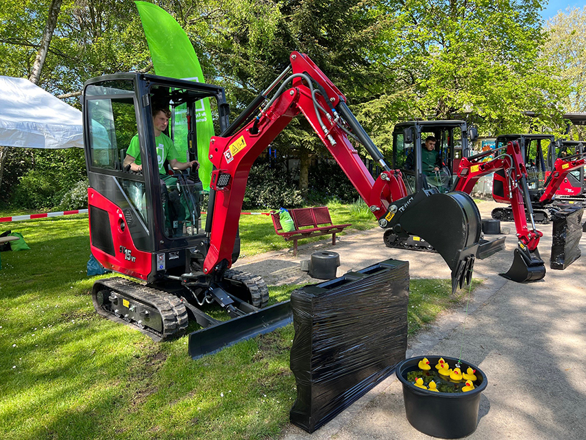 Yanmar SV15VT überzeugt beim Landschaftsgärtner-Cup