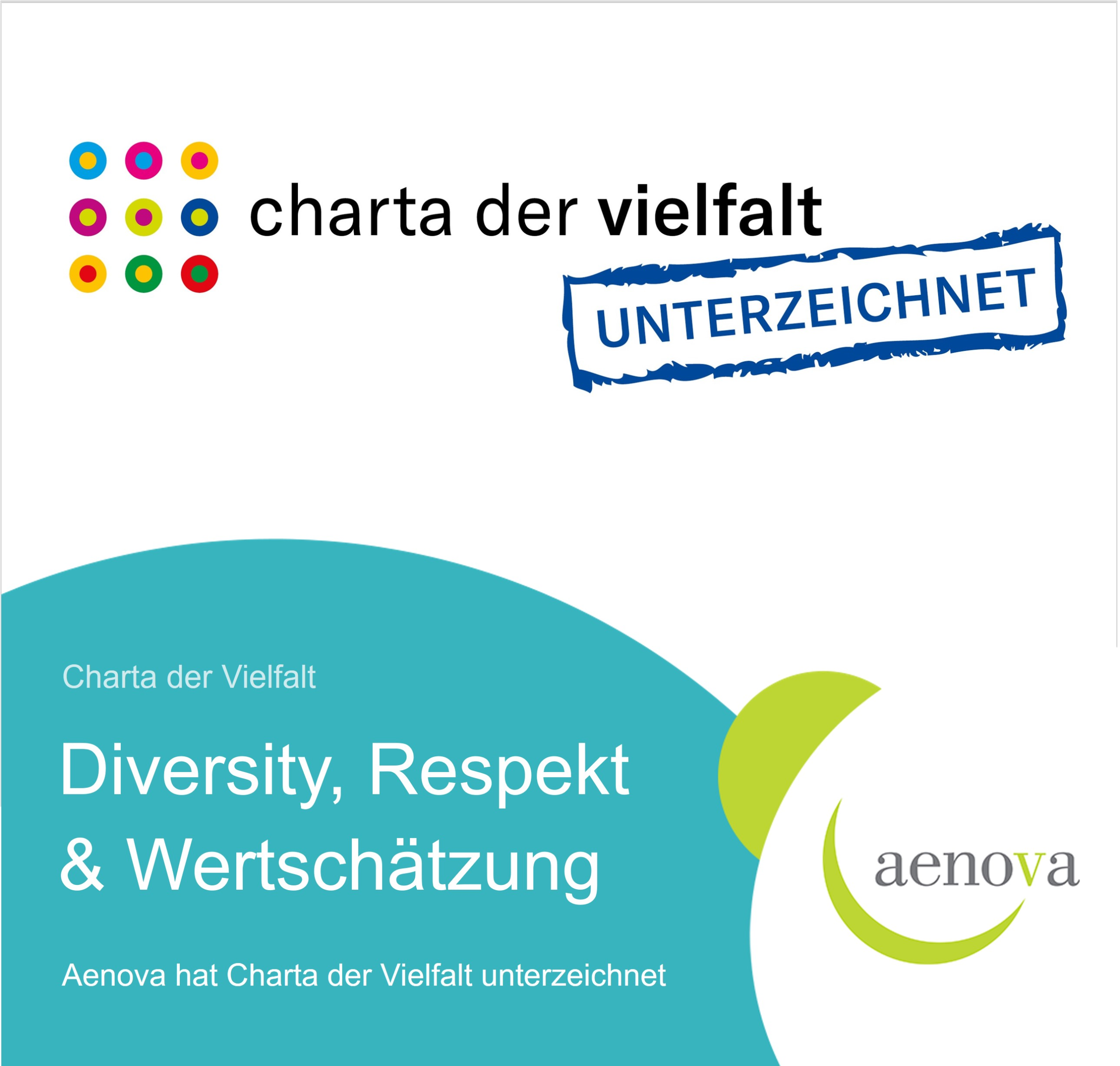 Aenova unterzeichnet „Charta der Vielfalt“