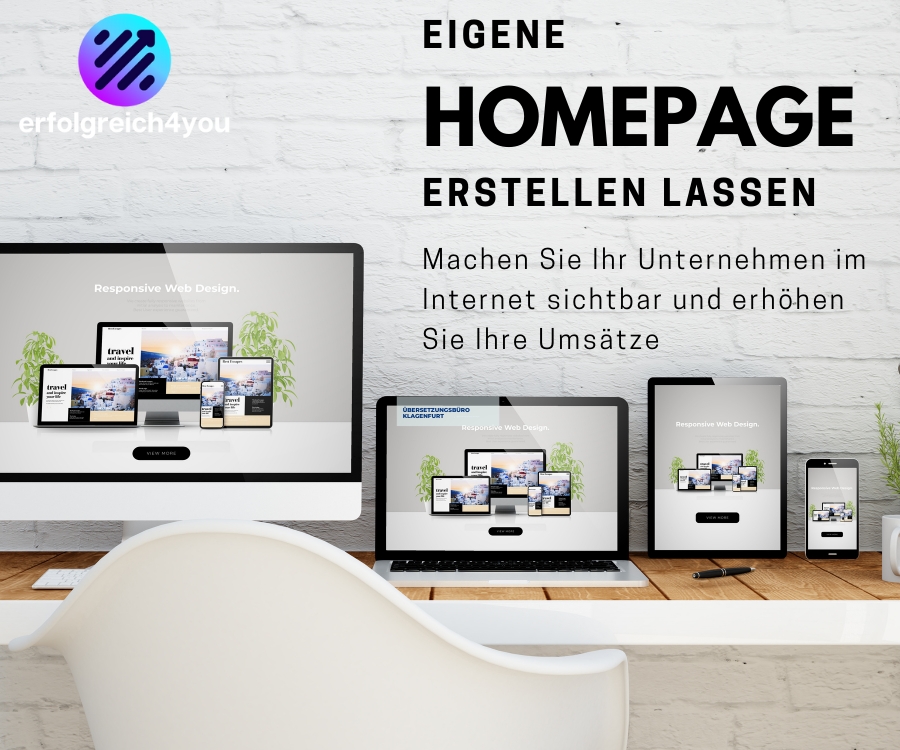 Mehr Umsatz mit eigener Homepage von Erfolgreich4you