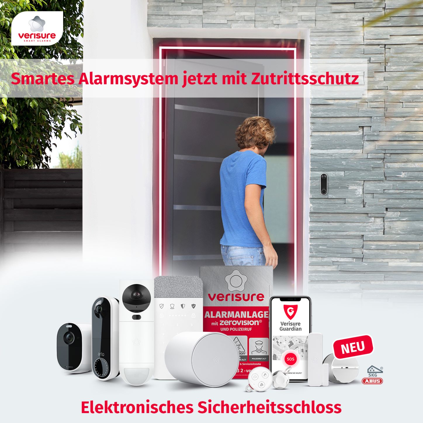 Smartlock von Verisure bewacht die Haustüre