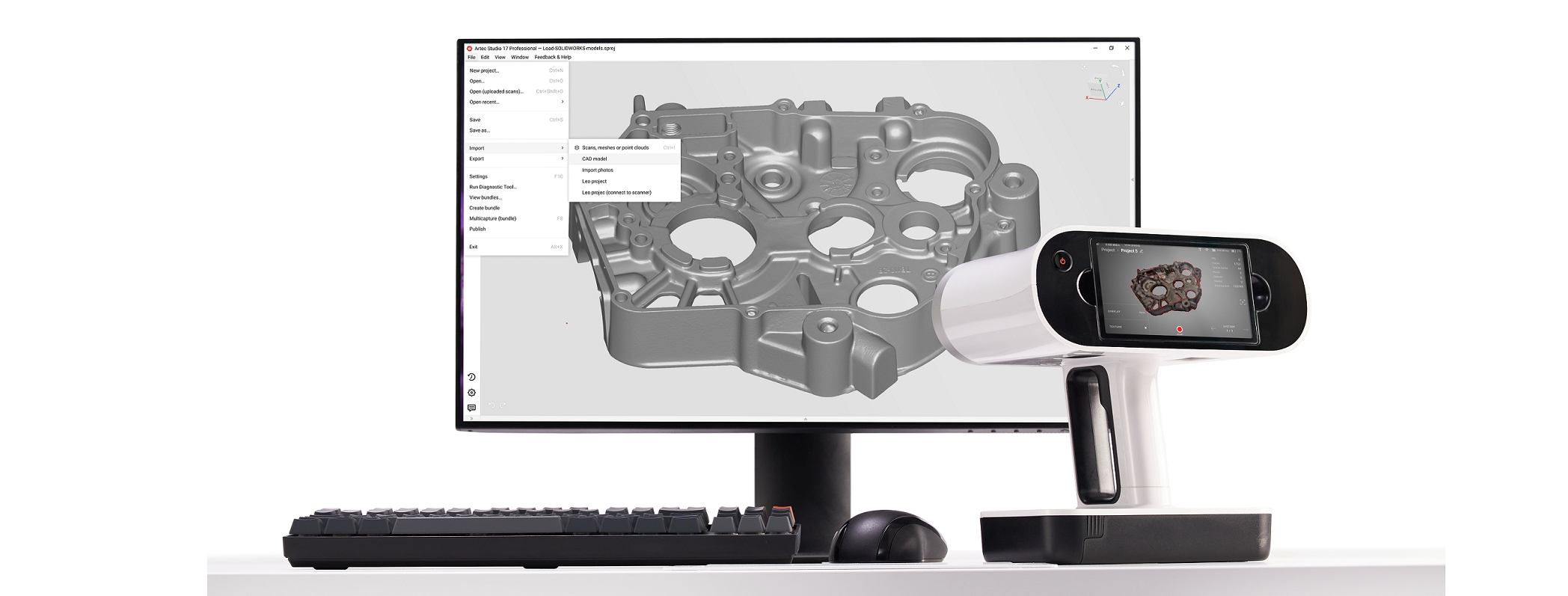Artec 3D präsentiert Artec Studio 17: Neue umfassende Inspektions- und Reverse-Engineering-Workflows sowie bahnbrechende CGI-Funktionen und UX-Updates