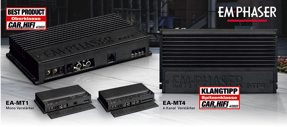 Bestnoten – EMPHASERs Mini Endstufen EA-MT1 und EA-MT4 im Test