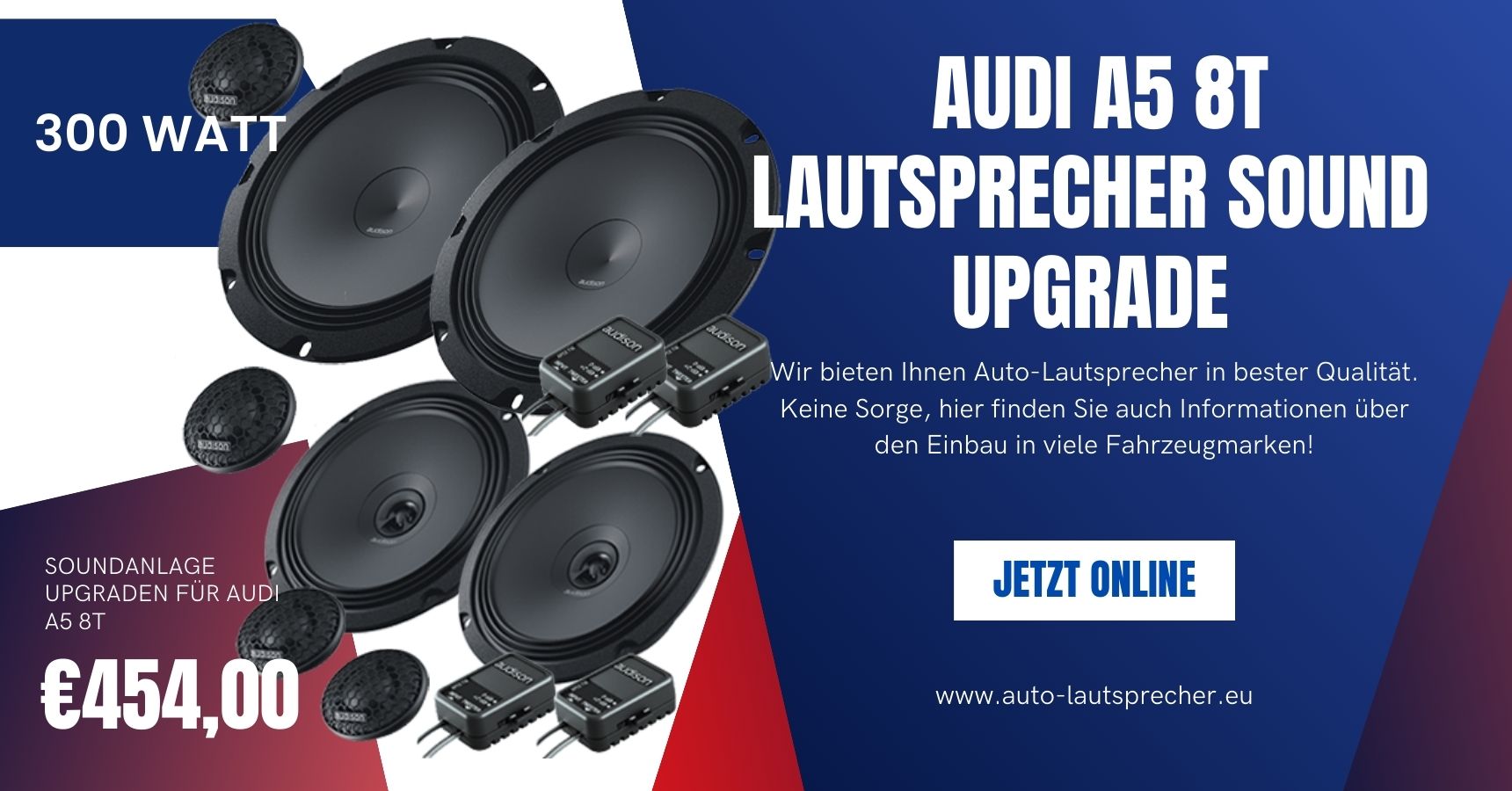 Audi A5 8T Lautsprecher Sound Upgrade mit Top Performance