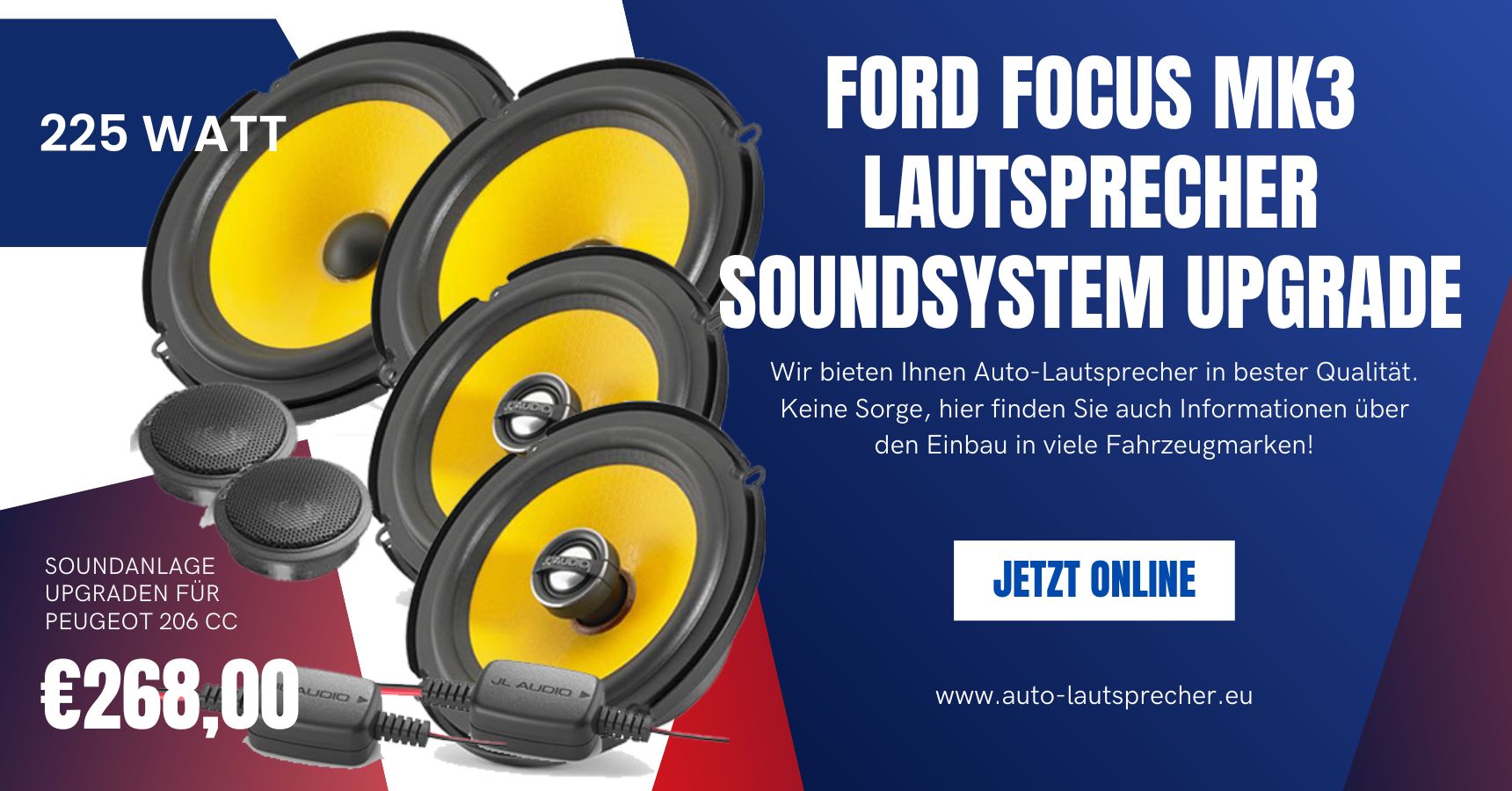 Ford Focus MK3 Lautsprecher Soundsystem Upgrade