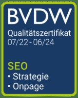 Die Online-Marketing-Agentur SEO-Küche erhält das BVDW-Qualitätszertifikat SEO