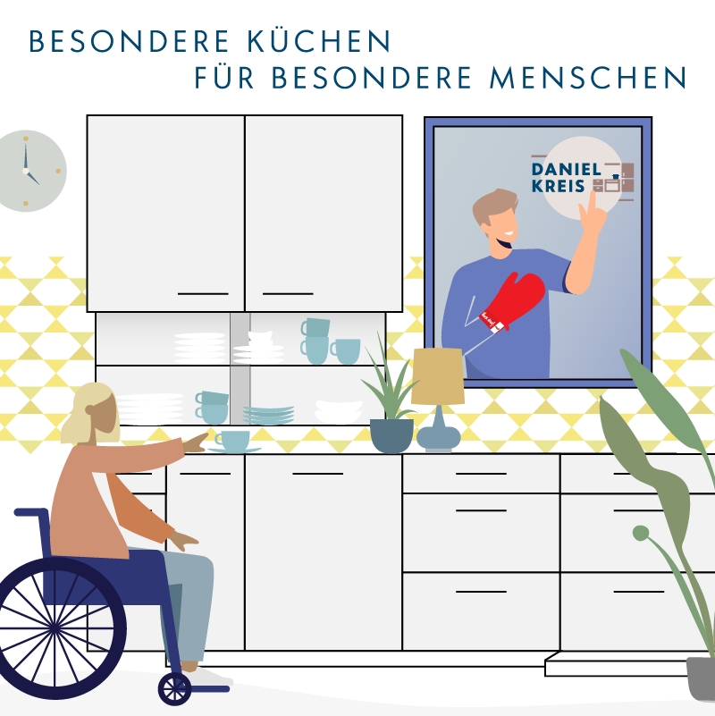 Für ein entspanntes barrierefreies Leben mit einer Behinderung oder gar im Alter hat sich das Unternehmen Daniel Kreis verschrieben.