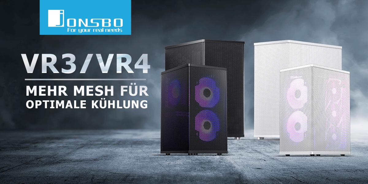 Jonsbo VR3 / VR4 – Mehr Mesh für optimale Kühlung