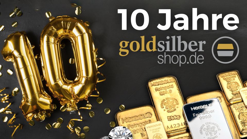 10 Jahre GoldSilberShop.de: Gold bleibt unsere Mission!