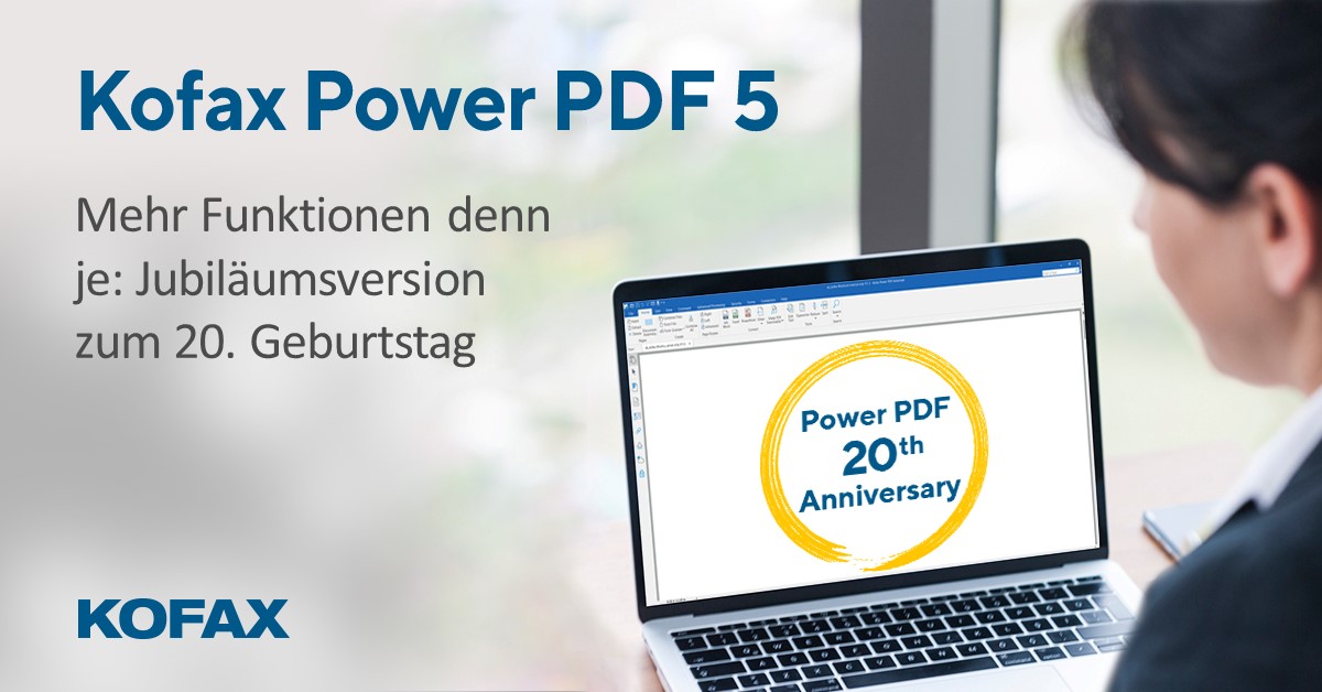 Kofax Power PDF 5 wartet mit innovativen Technologien für Texterkennung, mobile Nutzung und elektronische Signatur auf