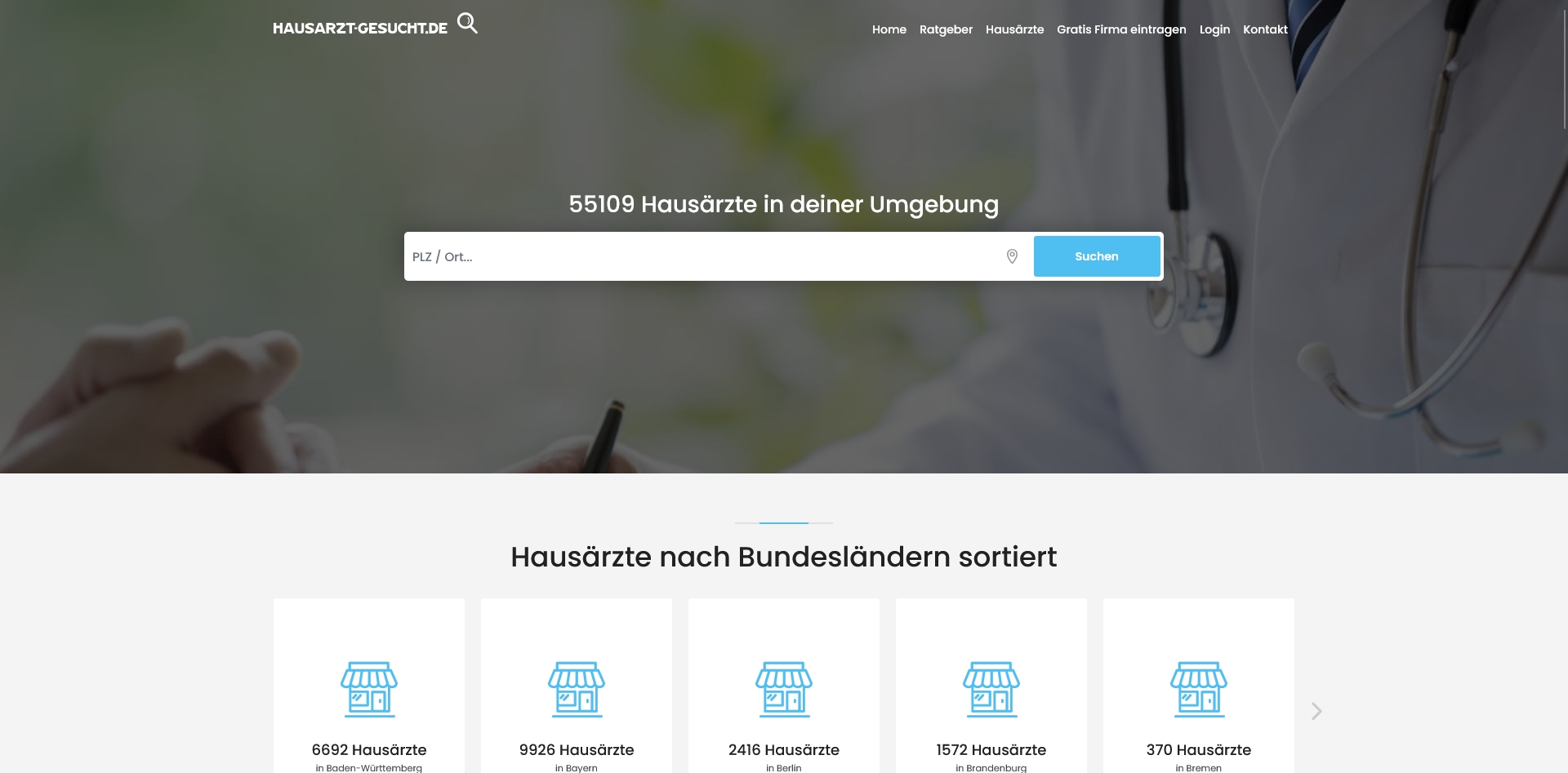 Hausarzt-Gesucht.de – Die Onlineplattform für die schnelle Suche nach einem neuen Arzt