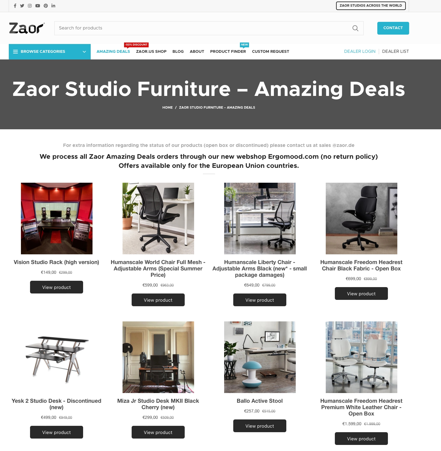 Zaor integriert „Amazing Deals“ auf zaorstudiofurniture.com