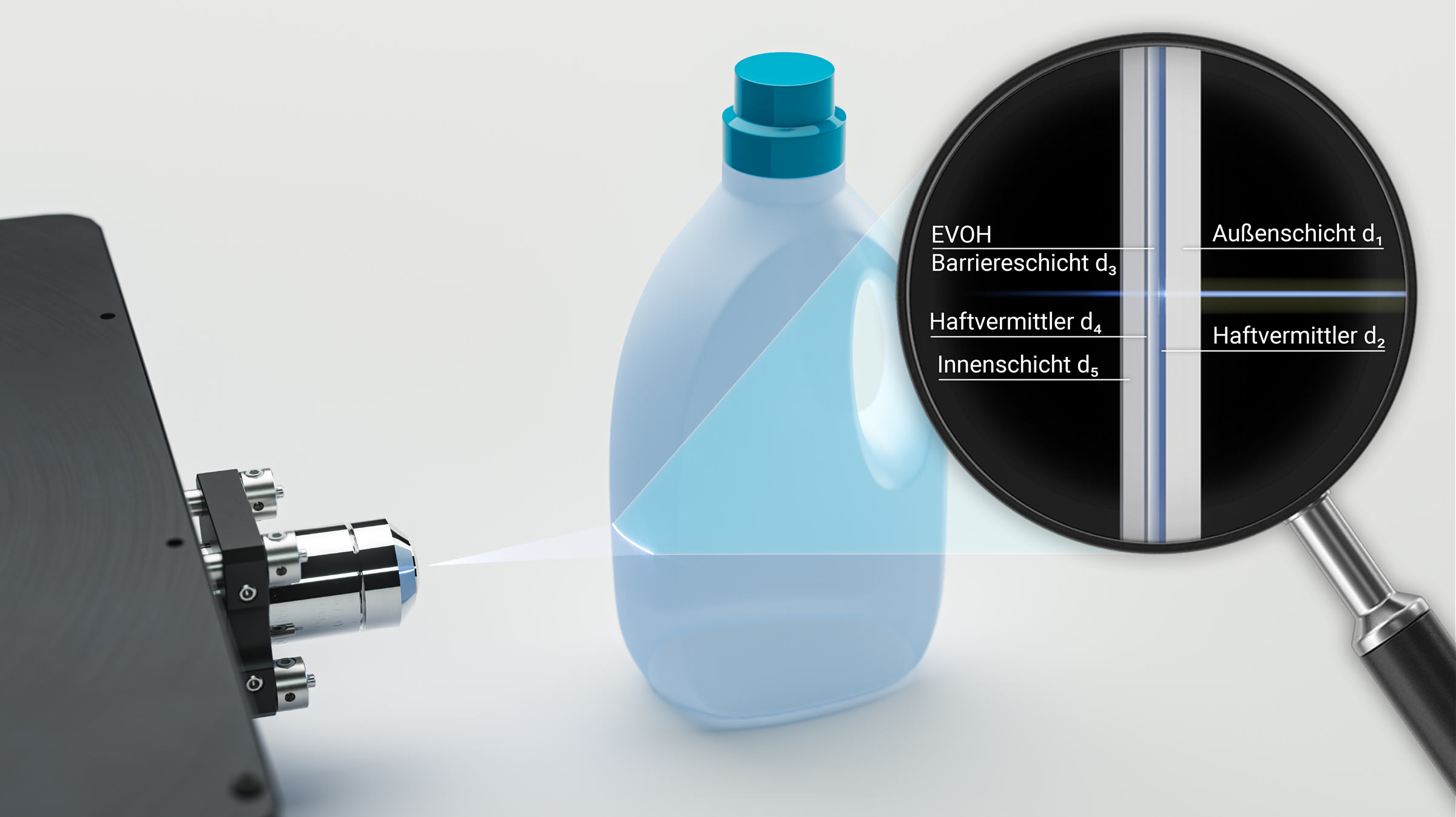 Non-destructive measurement of barrier layers in plastic packaging