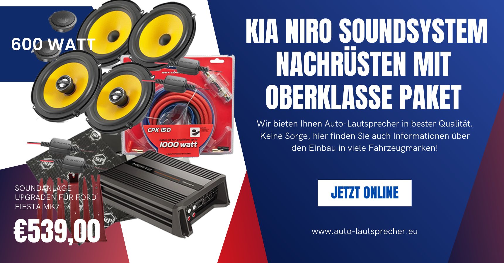 Kia Niro Soundsystem nachrüsten mit Oberklasse Paket