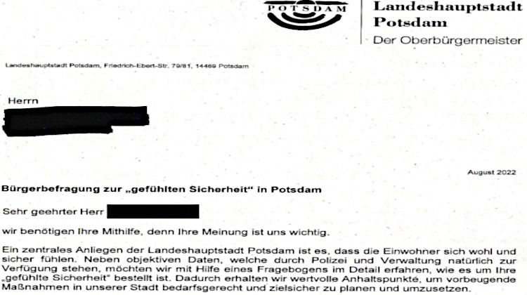 Oberbürgermeister Mike Schubert (SPD) und die Frage nach der „gefühlten Sicherheit in Potsdam“