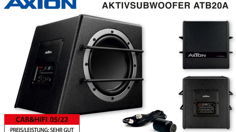 Präzise und knackig: AXTONs Aktivsubwoofer ATB20A im Test