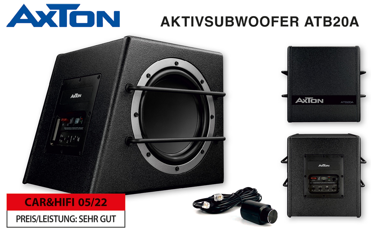 Präzise und knackig: AXTONs Aktivsubwoofer ATB20A im Test