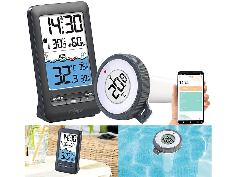 infactory Smartes WLAN-Teich- & Poolthermometer PT-400.app