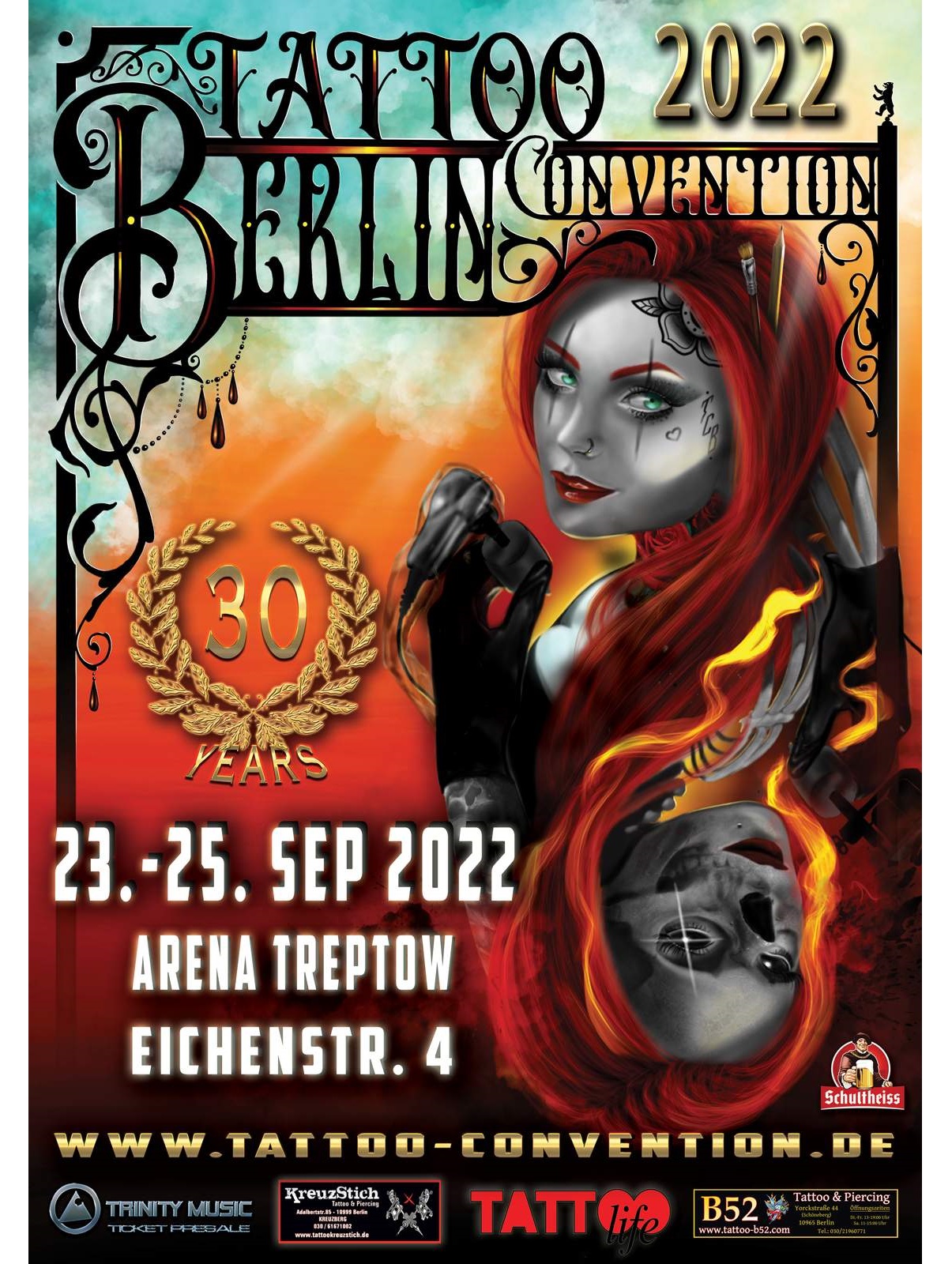 Internationale Tattoo Convention Berlin feiert 30-jähriges Jubiläum – 23. bis 25.09.2022