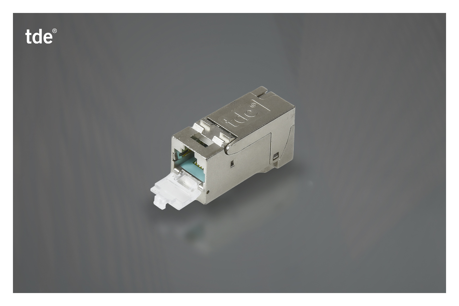 tBL RJ45 keystone module by tde: Even higher quality, more durable and with shutter as dust protection