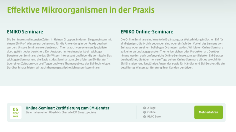 EMIKO Akademie stellt Kursangebot auf kompaktes, digitales Format um