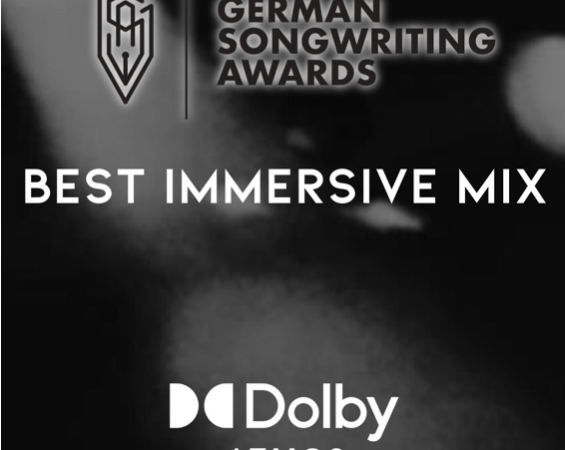 Dolby und die German Songwriting Awards suchen den besten immersiven Mix in Dolby Atmos