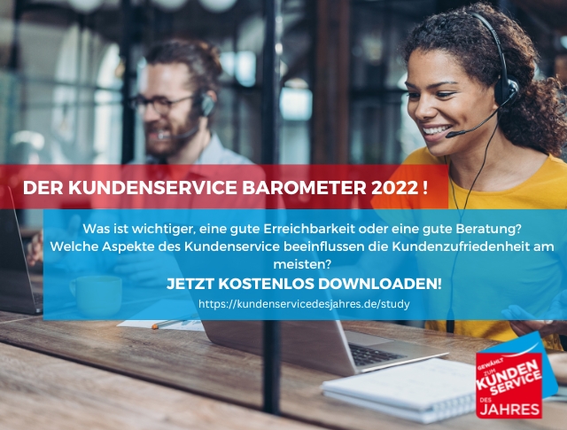 Neue Verbraucherstudie – der Kundenservice Barometer 2022